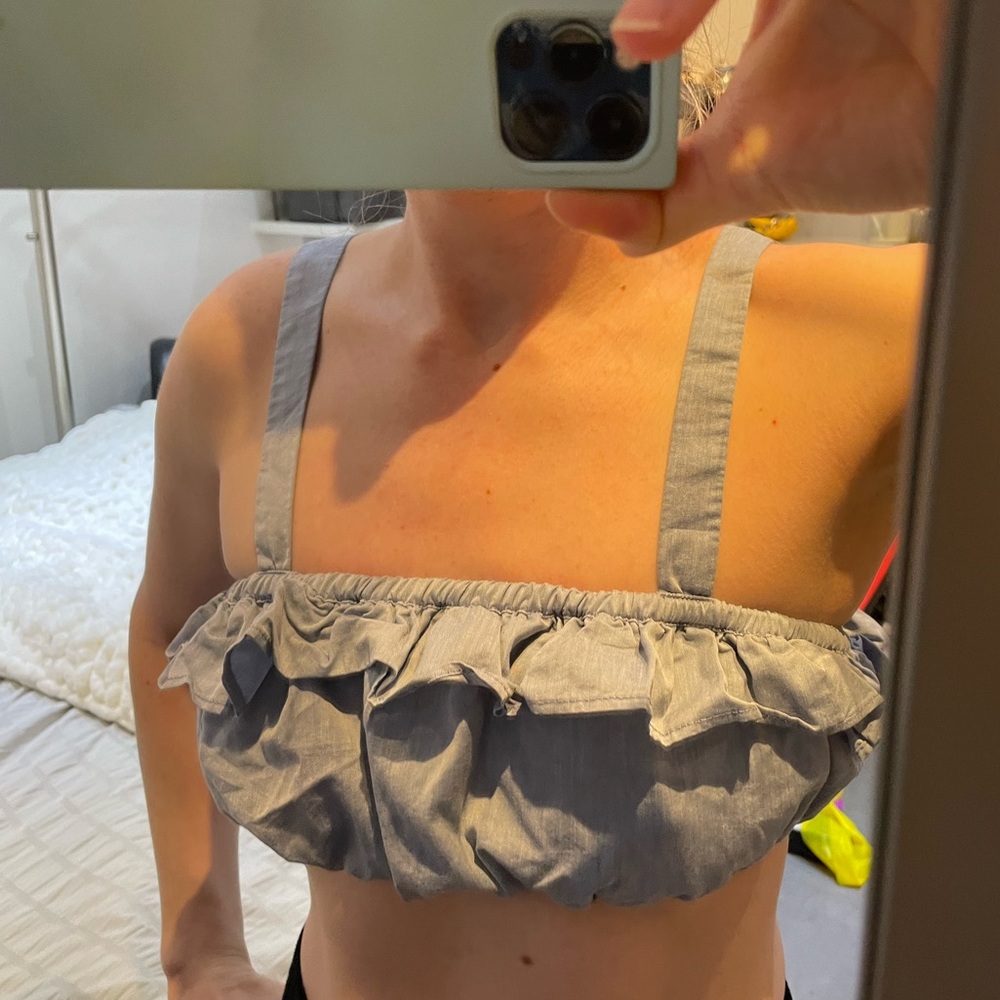 DREAMERS | Ruffled cropped top Size Small